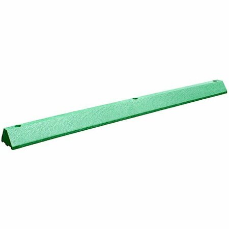 PLASTICS-R-UNIQUE ULTRA3672PBGNL Ultra 3 1/4'' x 6'' x 6' Compact Green Parking Block 466U3672PBGN